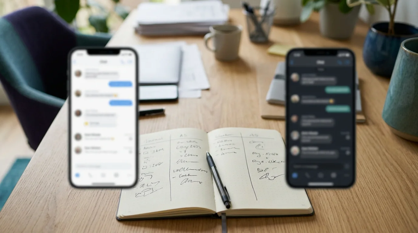 Two AI assistants reading mostly different sets of web pages, with a small overlap